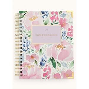 NEW EMILY LEY 2026 spiral weekly simplified planner in cottage floral